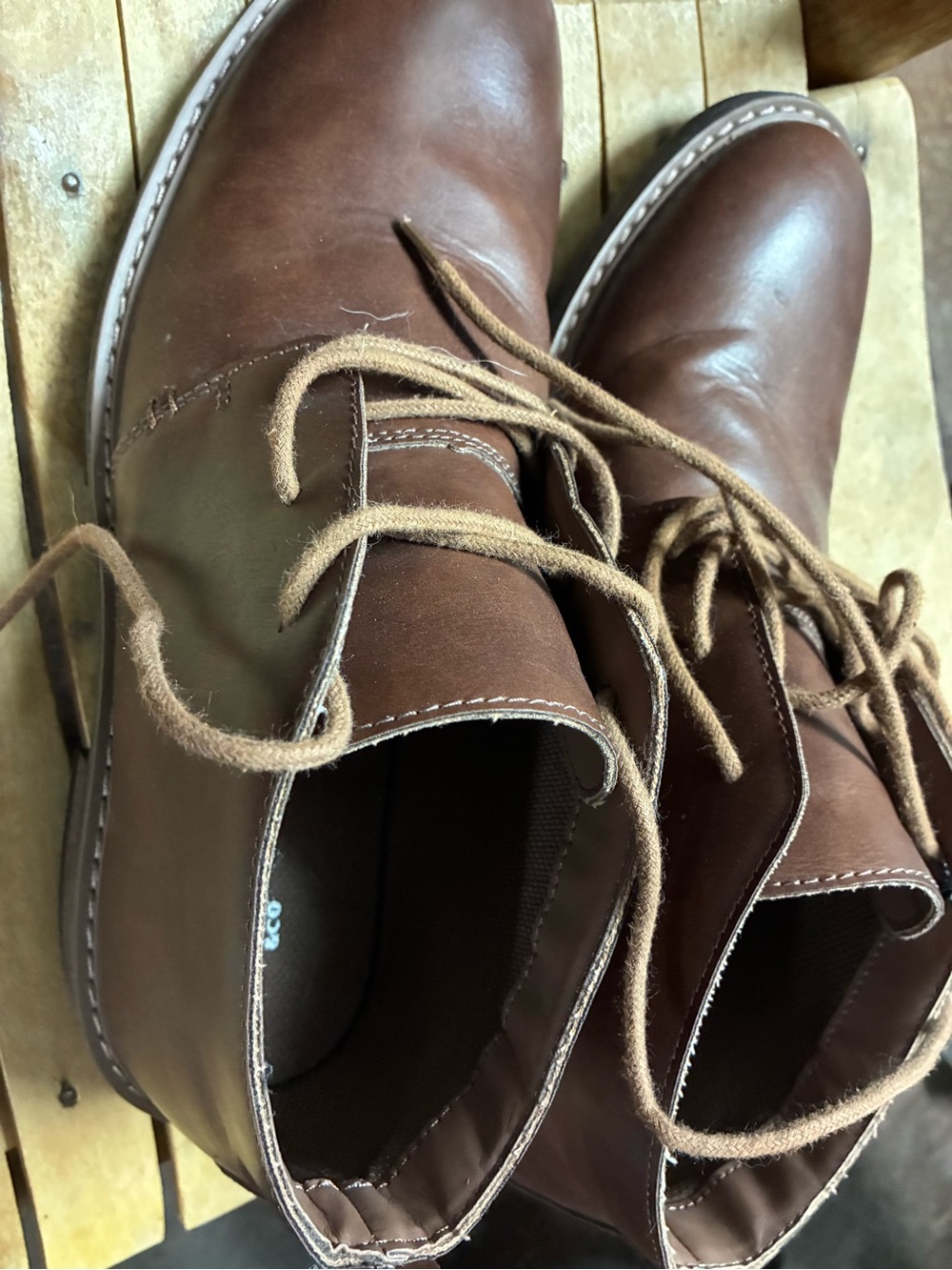 Goodfellow & Co Brown Leather Chukka Boots